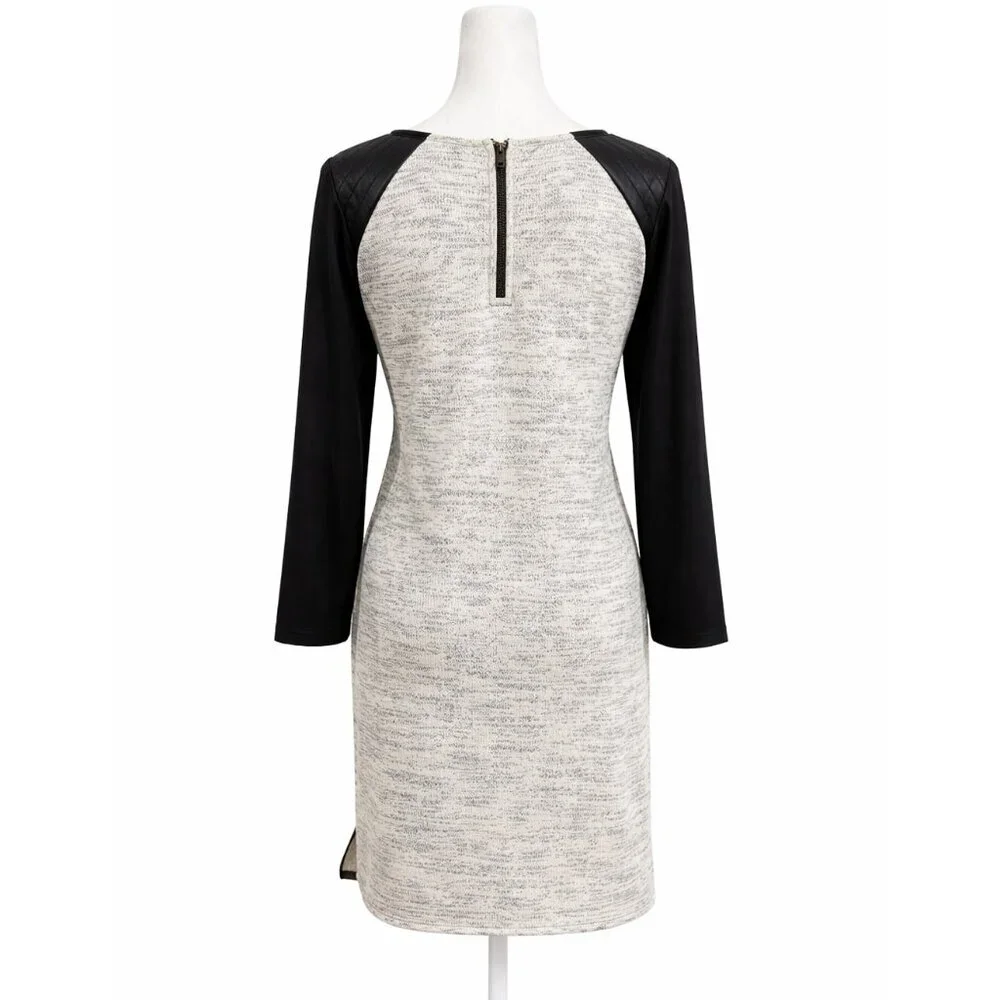 Sanctuary Sweater Dress Faux Leather Sleeves | Women’s Small - Picture 5 of 6